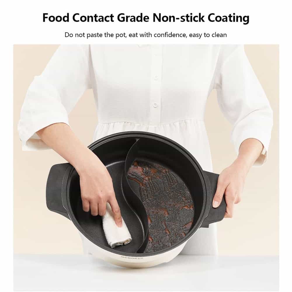 Xiaomi OCOOKER Multi-function 2 Grid Electric Hot Pot - Image 3