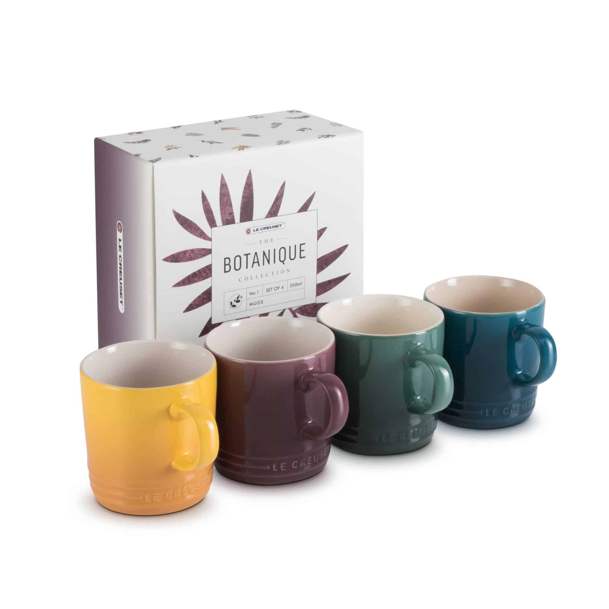 Le Creuset Botanique Stoneware Mugs Set Of 4