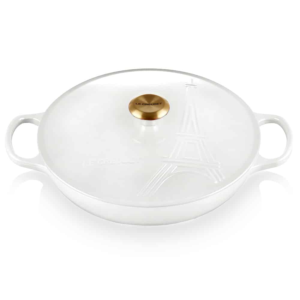 Le Creuset Eiffel Tower Cast Iron 30cm Shallow Casserole Limited Edition - Image 2