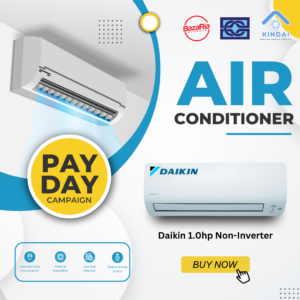 Daikin 1.0hp Wall Type Non-Inverter R32