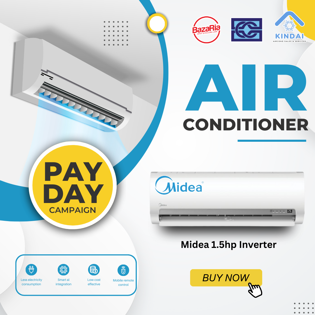 Midea 1.5hp Wall Type Inverter R32