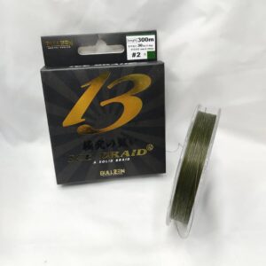 BRAIDED LINE, BULLZEN ICE BRAID 13 SOLID BRAID (300M) DARK GREEN