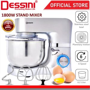 Dessini DS-6800 Stand Mixer【Silver】