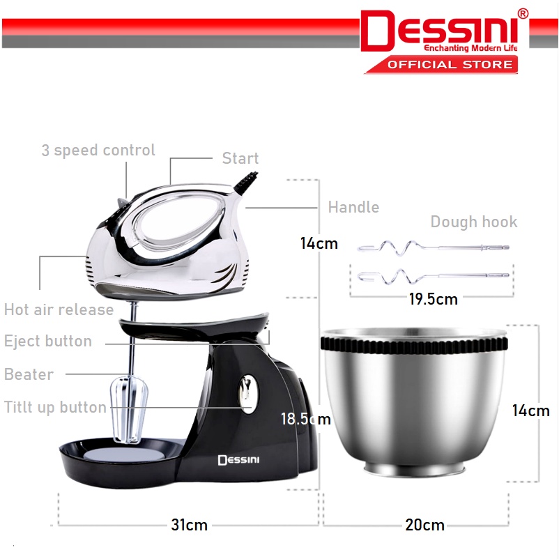 Dessini DS-7288 Stand Mixer - Image 2