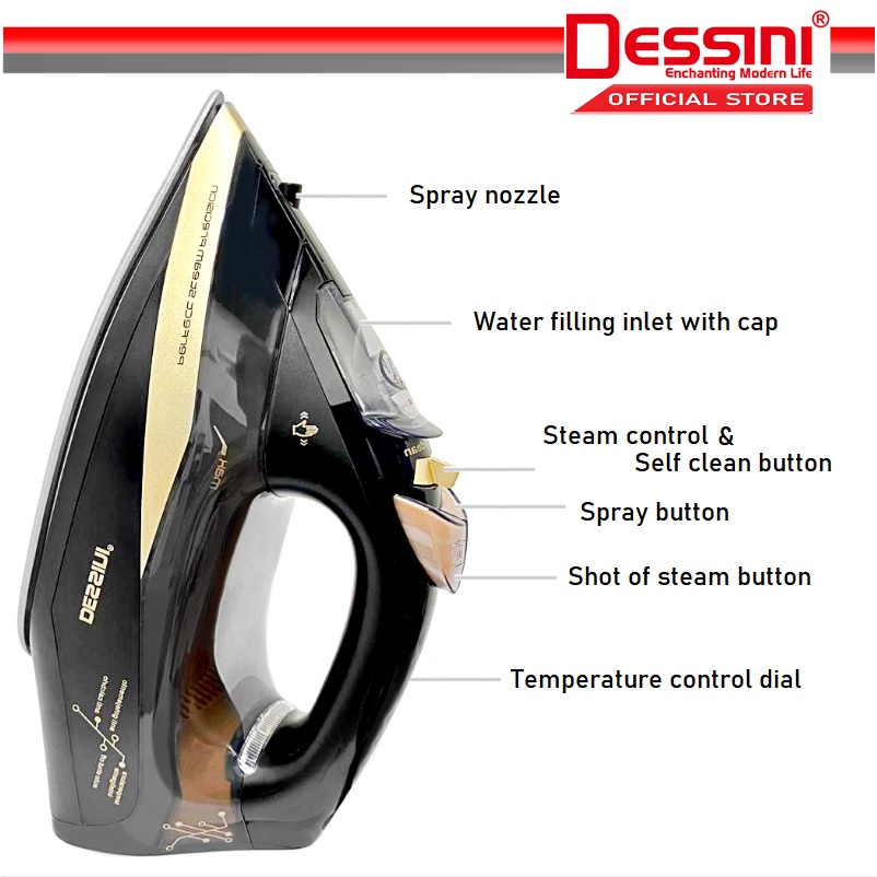 Dessini DS-998 Steam Iron - Image 2