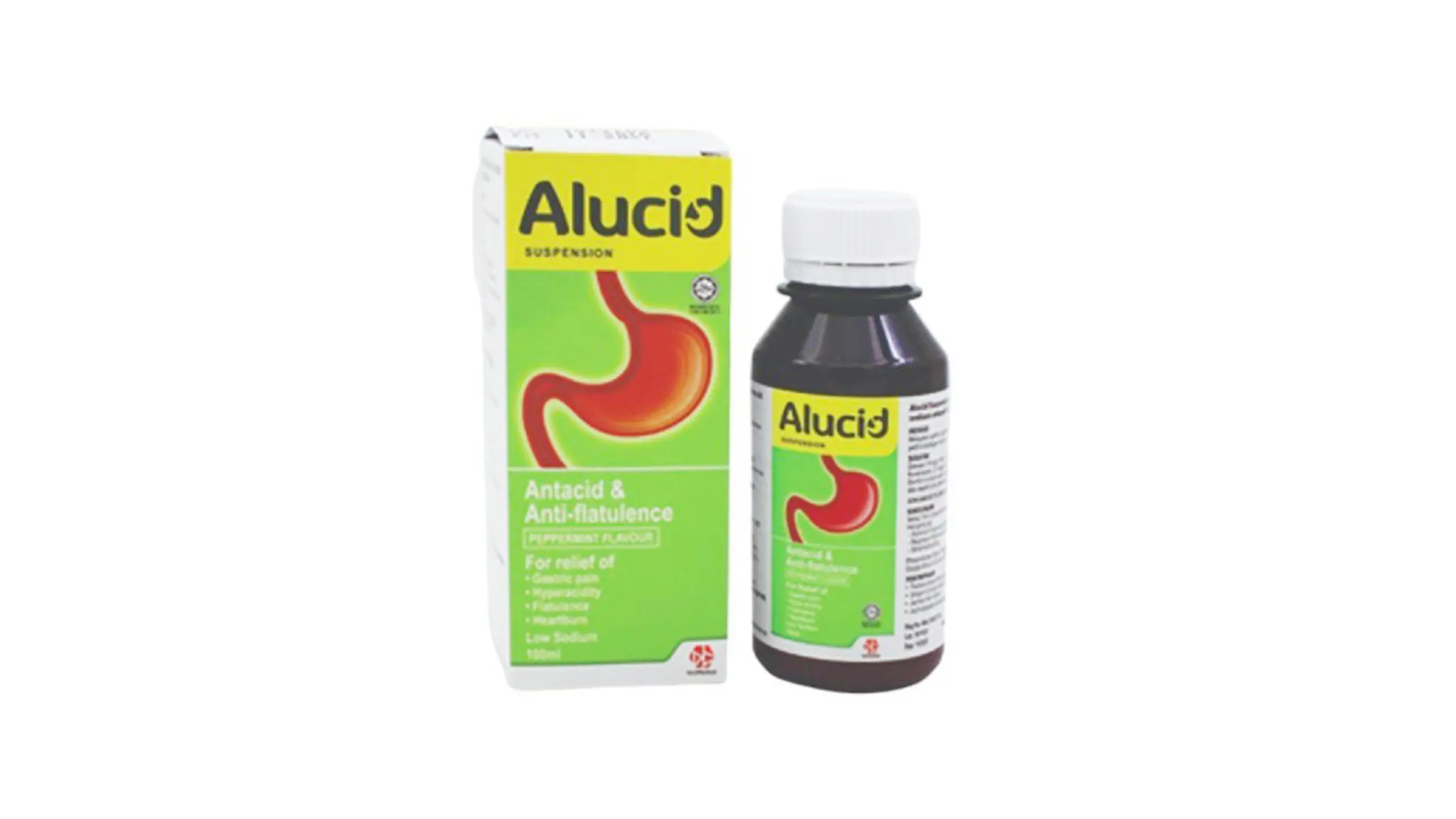 Alucid Suspension Antacid & Anti - Flatulent | 100 ml