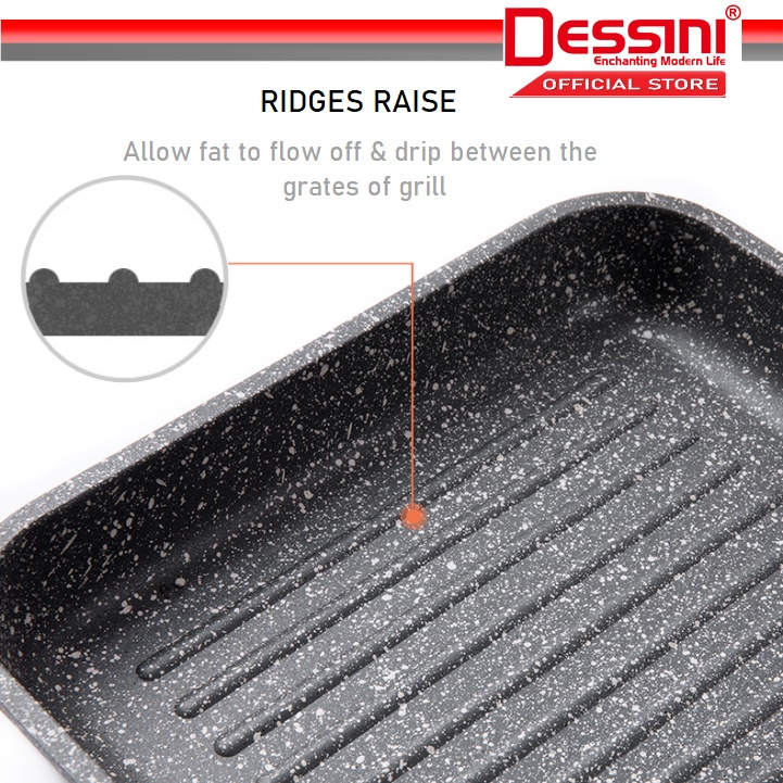 Dessini NSP-28 Natural Stone Grill Pan - Image 6
