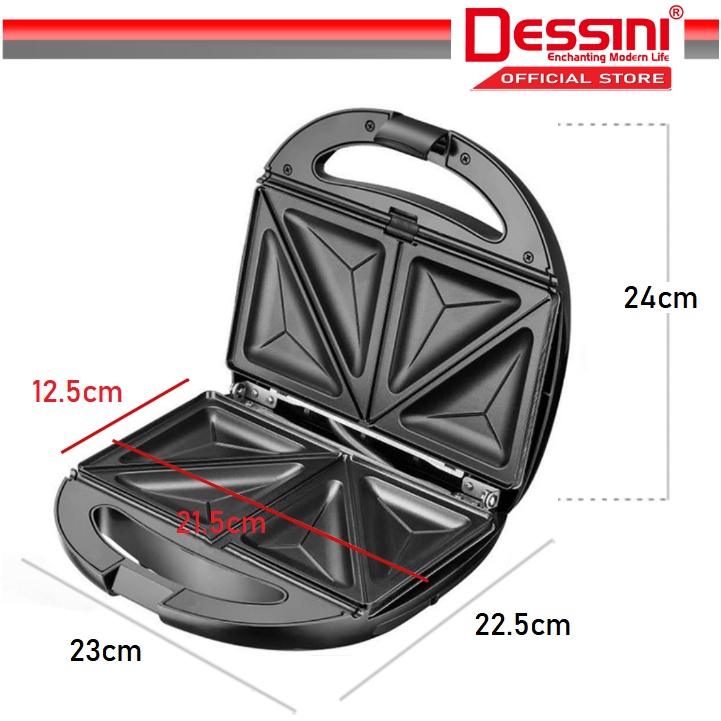 Dessini DS-417B Sandwich Maker - Image 2