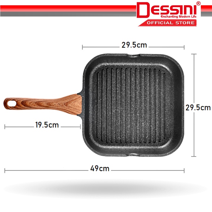 Dessini NSP-28 Natural Stone Grill Pan - Image 2