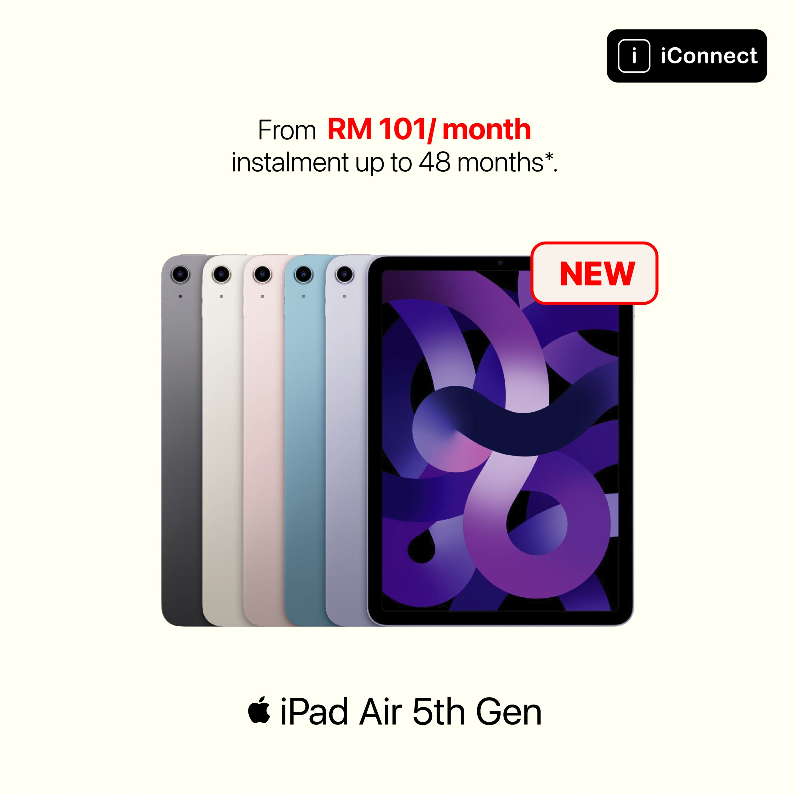 iPad Air (5th Generation) -64GB | 256GB (Wi-Fi / Wi-Fi Cellular)