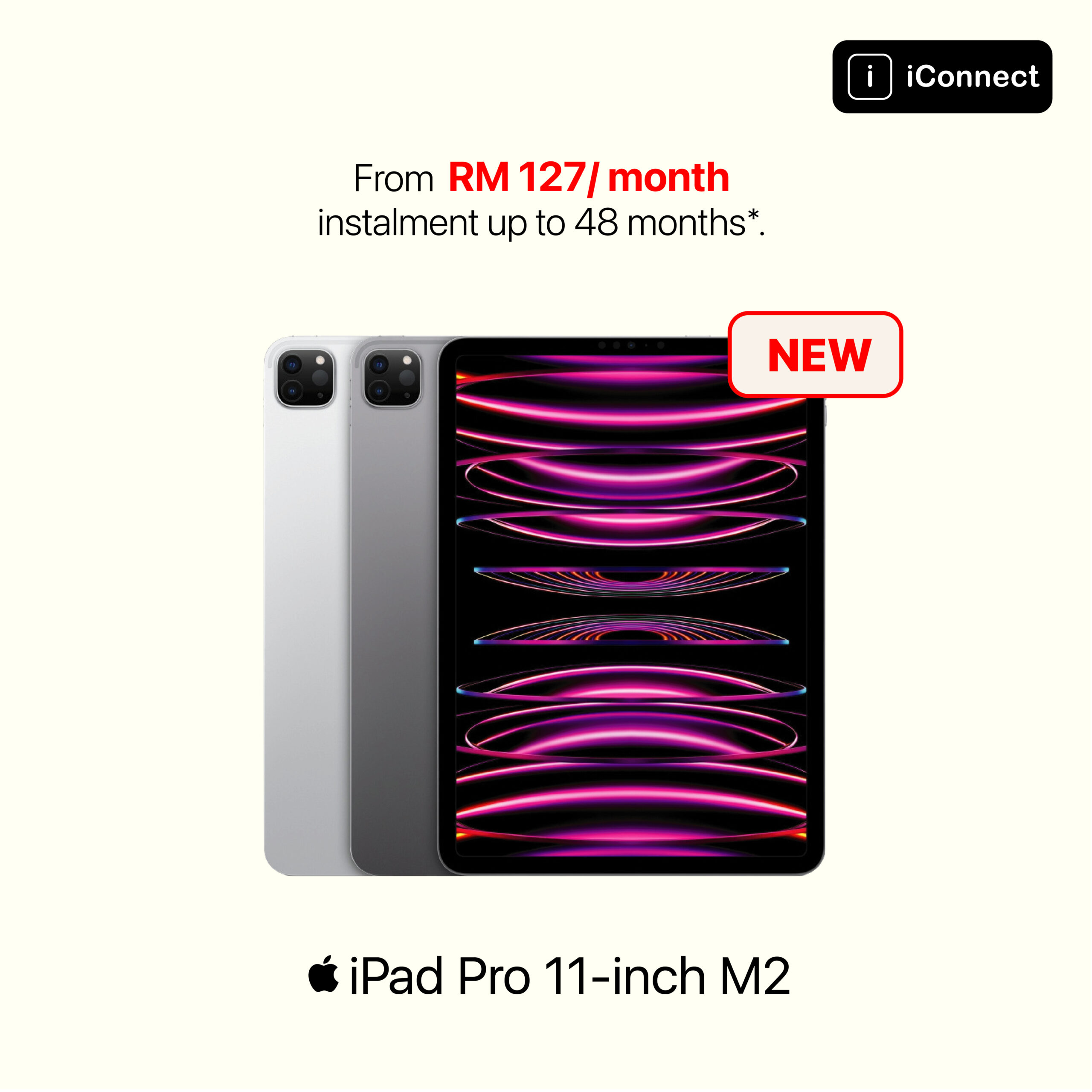 iPad Pro 11-inch (M2 Chip) - 128GB | 256GB (Wi-Fi / Wi-Fi + Cellular)