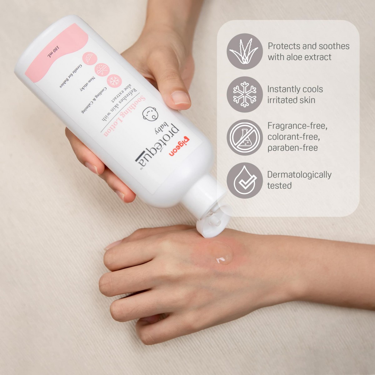 PIGEON SOOTHING LOTION PROTEQUA 180ML - Image 2
