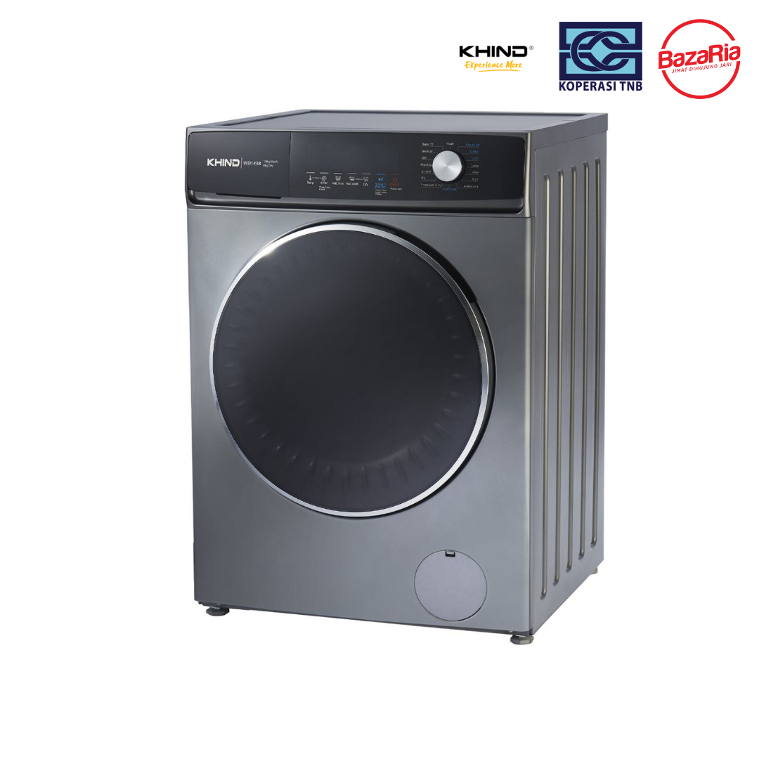 2 IN 1 Washer Dryer by KHIND 10KG Washer + 6KG Dryer