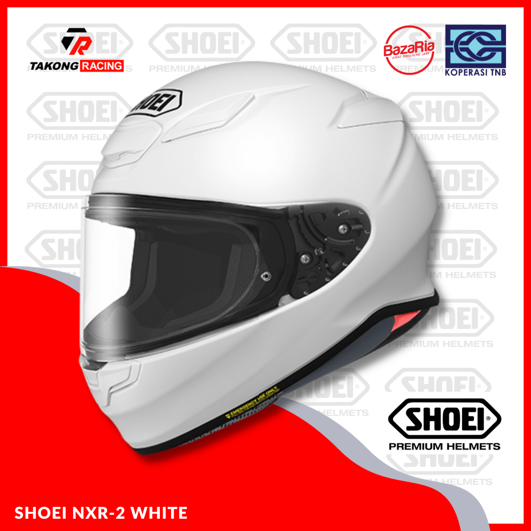 SHOEI NXR-2 PLAIN WHITE
