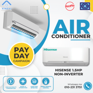 Hisense 1.5hp Wall Type Non-Inverter R32