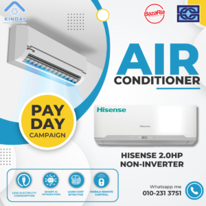Hisense 2.0hp Wall Type Non-Inverter R32