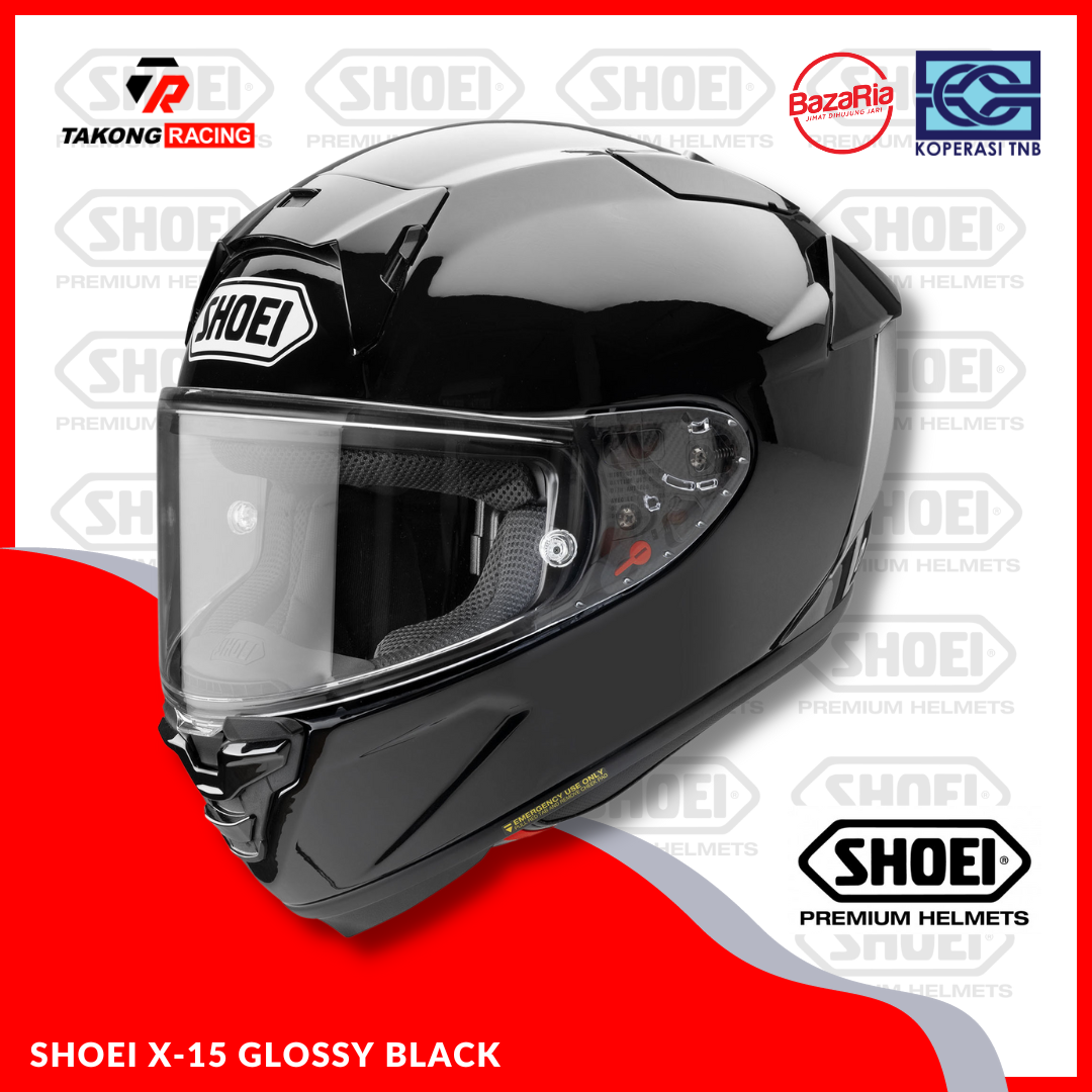 SHOEI X-15 GLOSSY BLACK