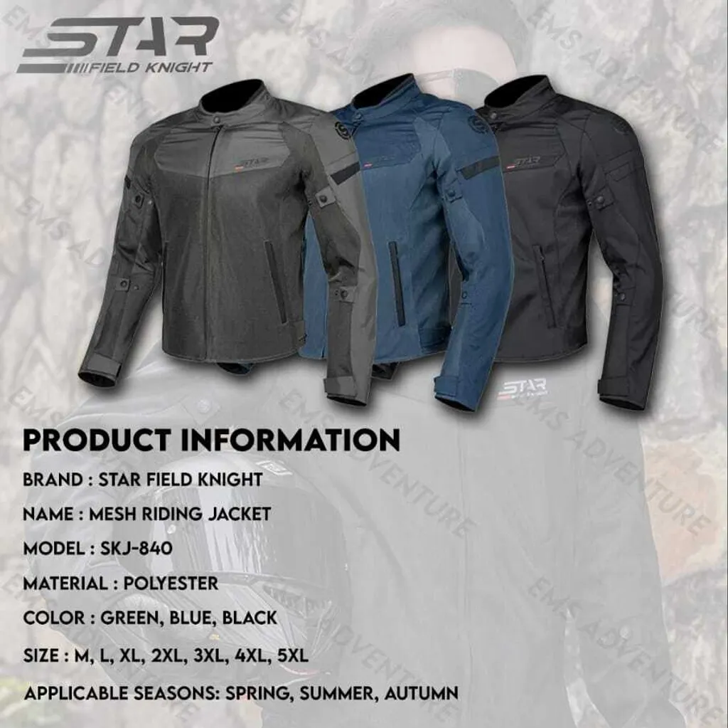 STAR FIELD KNIGHT SKJ-840 RIDING MESH JACKET - Image 7
