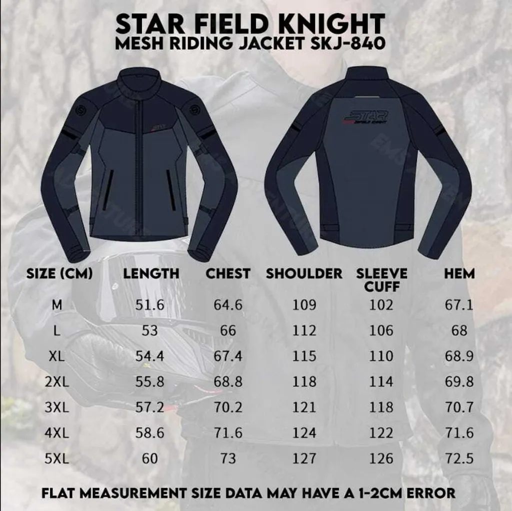 STAR FIELD KNIGHT SKJ-840 RIDING MESH JACKET - Image 8