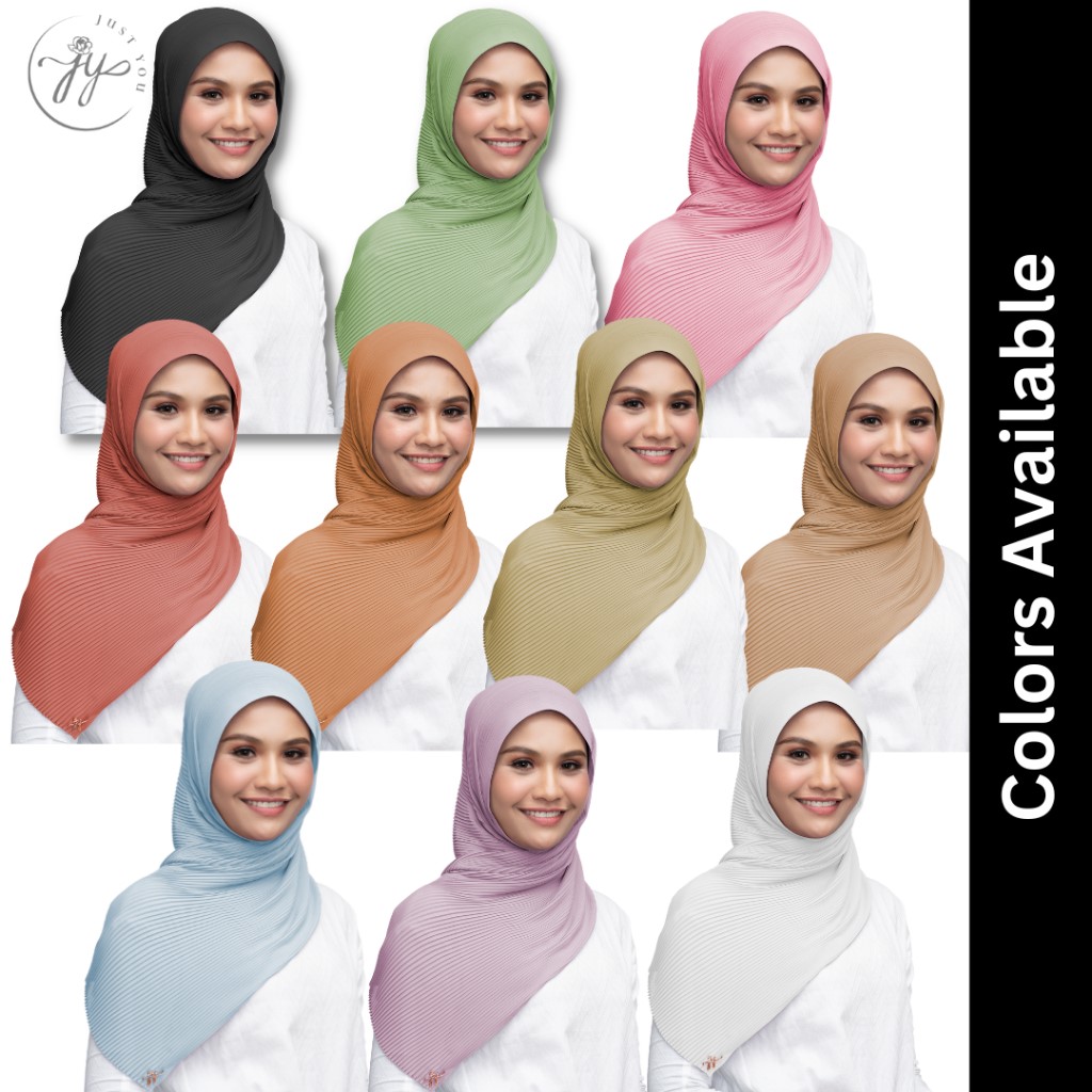 Just You Basic Chiffon Pleated Shawl (Basic Pleated Shawl) - Image 4