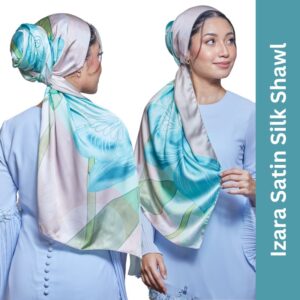 Just You Izara Satin Silk Shawl - Eufloria Collection (Satin Silk Shawl)
