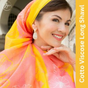 Just You d'Hati Cotton Viscose Long Shawl - d'Hati Merdeka Collection (Long Shawl)