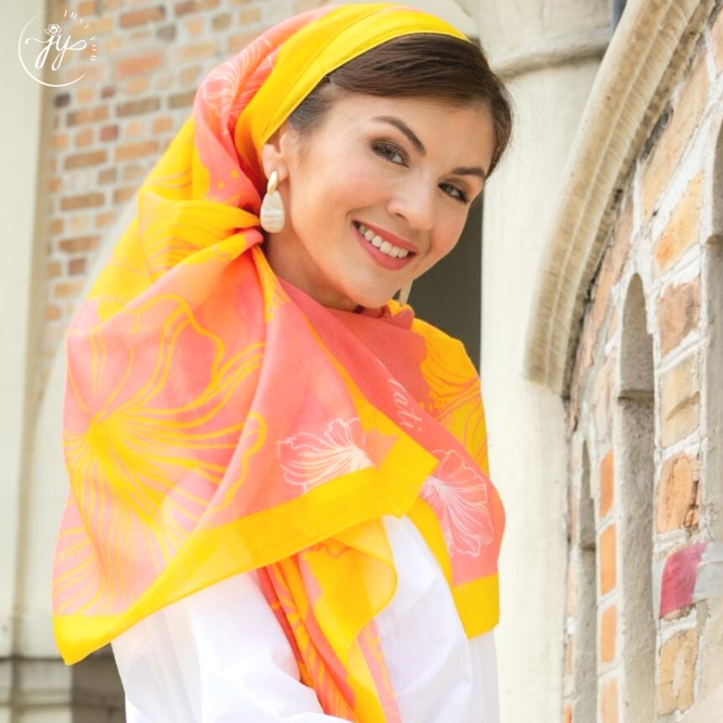 Just You d'Hati Cotton Viscose Long Shawl - d'Hati Merdeka Collection (Long Shawl) - Image 5