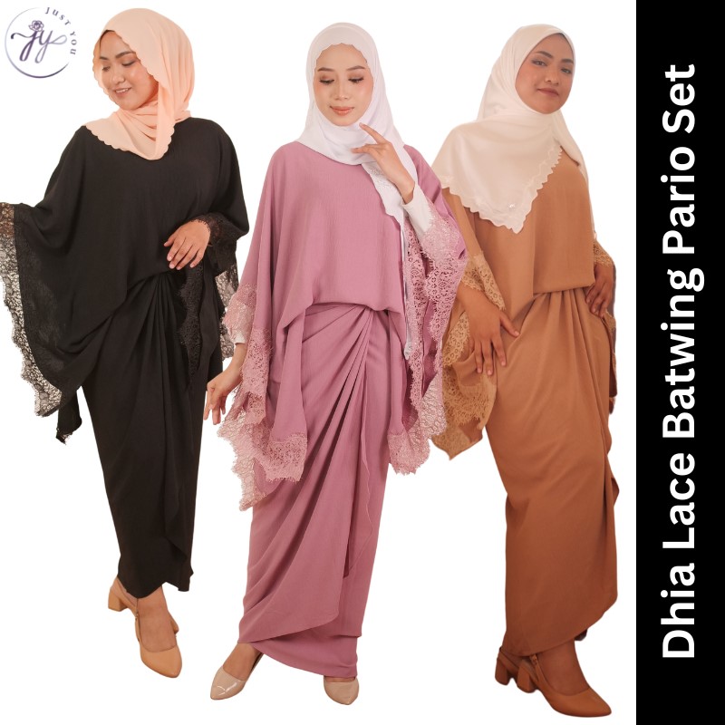 Just You Dhia Lace Batwing Pario Sete