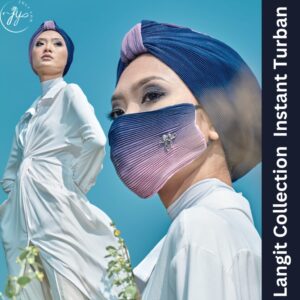 Just You Chiffon Pleated Turban - Langit Collection (Pleated Turban)