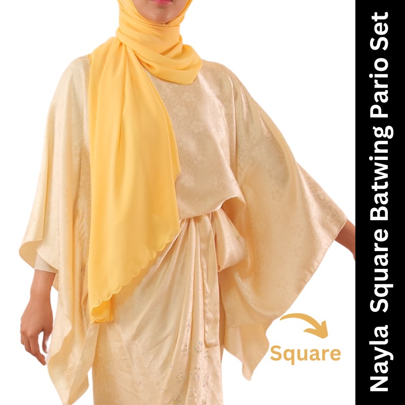 Just You Nayla Square Batwing Pario - Imej 3