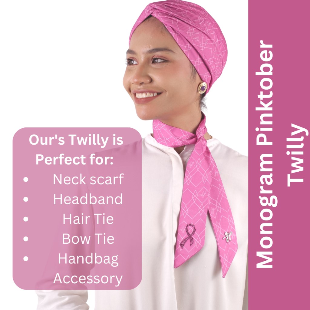 Just You Monogram Pinktober Twilly - Pink Collection