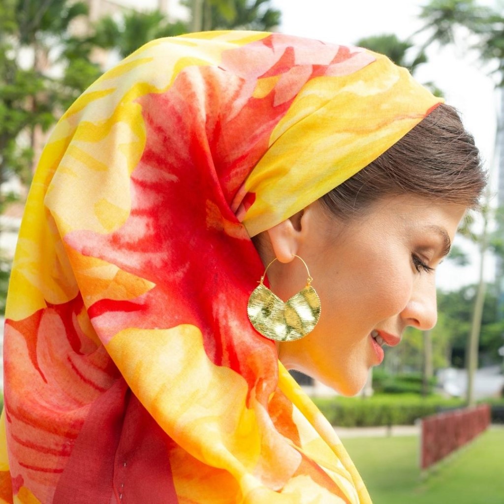 Just You d'Hati Cotton Voile Square Scarf (Square) - Image 3