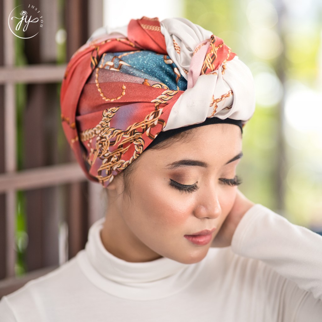 Just You Satin Crepe Square Shawl - Splash Collection (Square Shawl) - Image 3