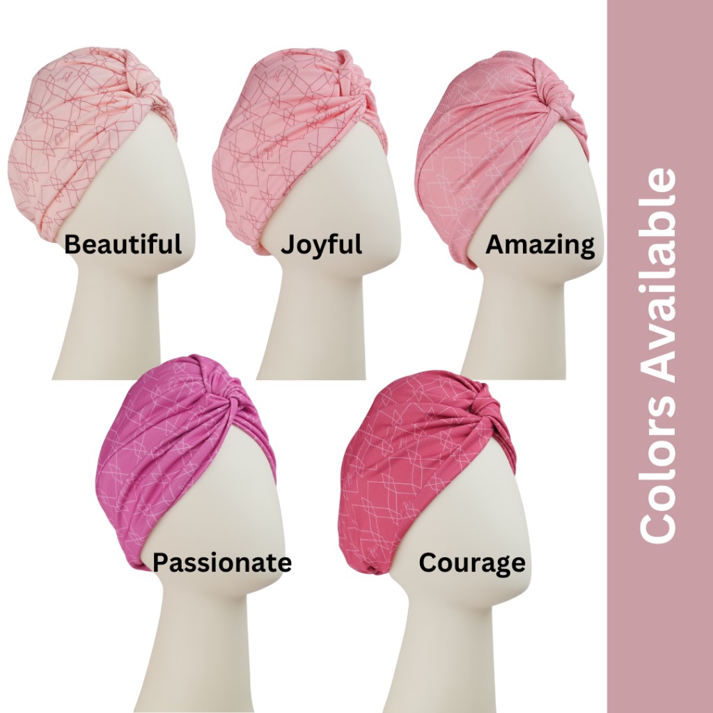 Just You Monogram Pinktober Turban - Pink Collection - Image 2