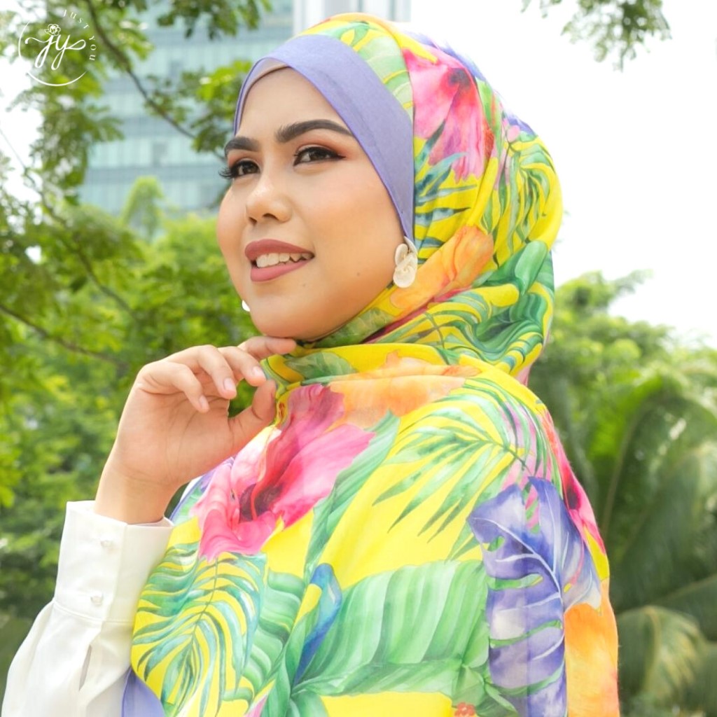 Just You d'Hati Cotton Viscose Long Shawl - d'Hati Merdeka Collection (Long Shawl) - Image 2
