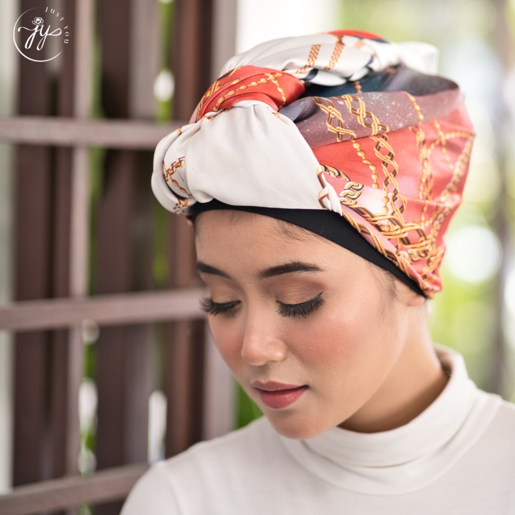 Just You Satin Crepe Square Shawl - Splash Collection (Square Shawl) - Image 2