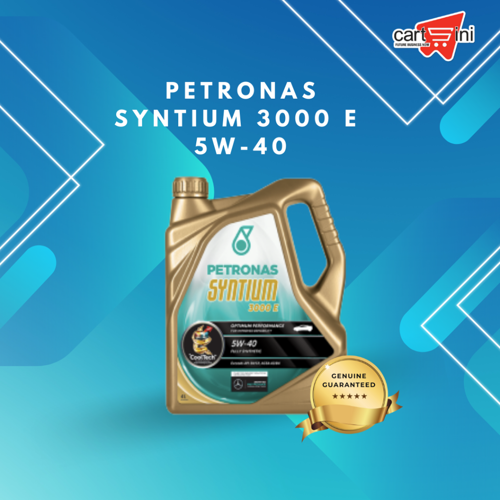 ENGINE OIL PETRONAS Syntium 3000 E 5W-40 FULLY SYNTHETIC (Exclude Postage)