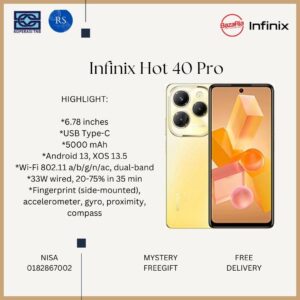 [RS] Infinix Hot 40 Pro/x6837 (8+256gb)