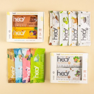 Heal Variety Box Protein Shake Suitable for Muscle Gain/Diet - Whey Protein/Pea Protein (6 Sachet)