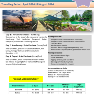 Echanting Sabah ( 3 HARI 2 MALAM )
