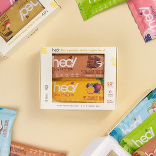Heal Variety Box Protein Shake Suitable for Muscle Gain/Diet - Whey Protein/Pea Protein (6 Sachet) - Image 2