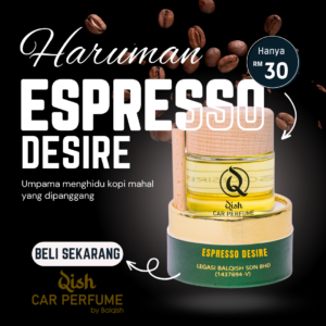 QISH CAR PERFUME - ESPRESSO DESIRE