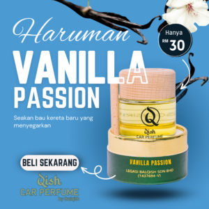 QISH CAR PERFUME - VANILLA PASSION