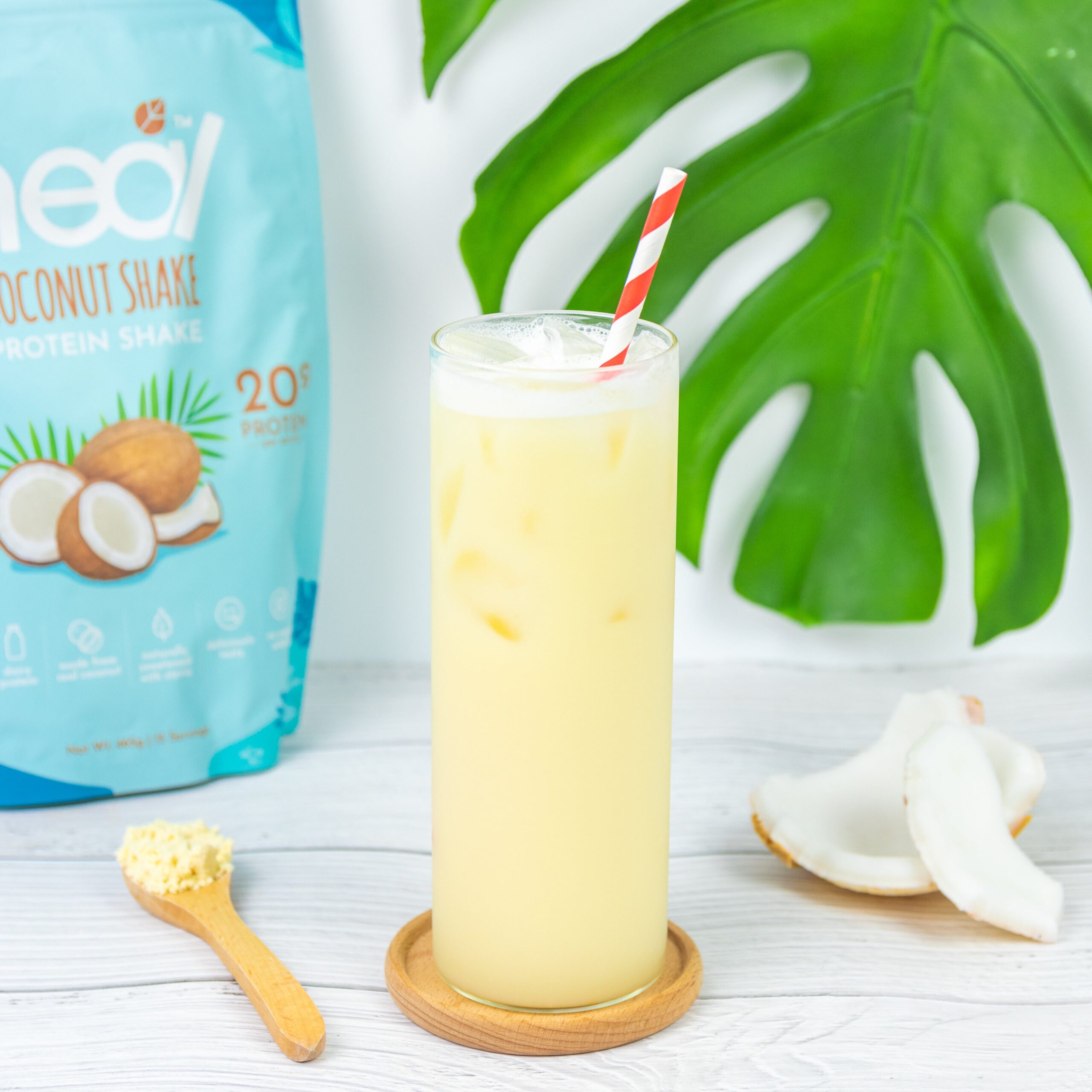 Heal Coconut Shake Whey Protein Shake Powder Sachet Bundle (16 Sachets) - Image 3