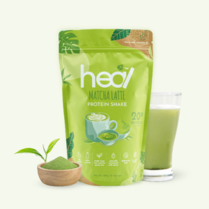 Heal Matcha Latte Whey Protein Shake Powder Suitable for Muscle Gain/Meal Replacement/Diet (15 Packs)