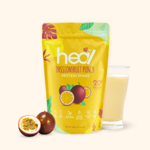 Heal Passionfruit Punch Whey Protein Shake Powder Suitable for Muscle Gain/Diet (15 Packs)