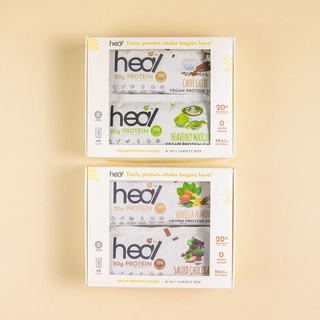 Heal Variety Box Protein Shake Suitable for Muscle Gain/Diet - Whey Protein/Pea Protein (6 Sachet) - Image 3