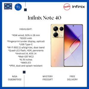 [RS] Infinix Note 40/x6853 (8+256gb)