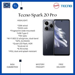 [RS] Tecno Spark 20 Pro (8+256gb)