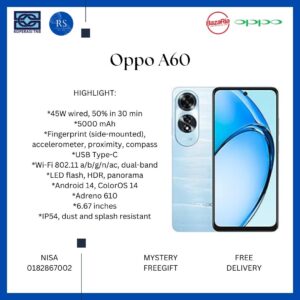 [RS} Oppo A60 (8+128gb)